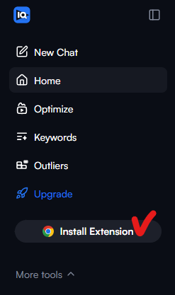 VidIQ Install Extension 클릭