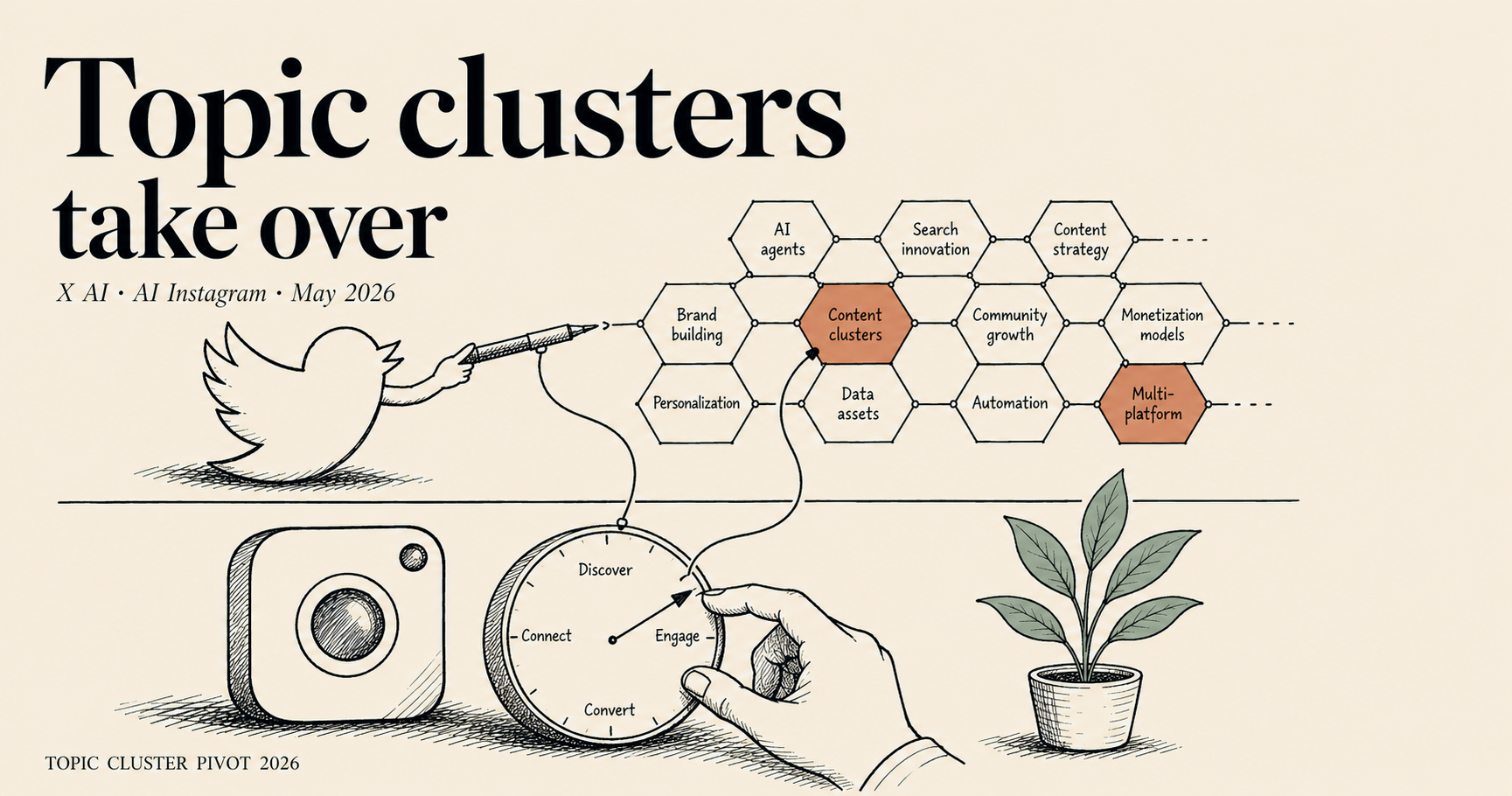 X AI and AI Instagram Both Pivot to Topic Clusters — Creator Jungbok