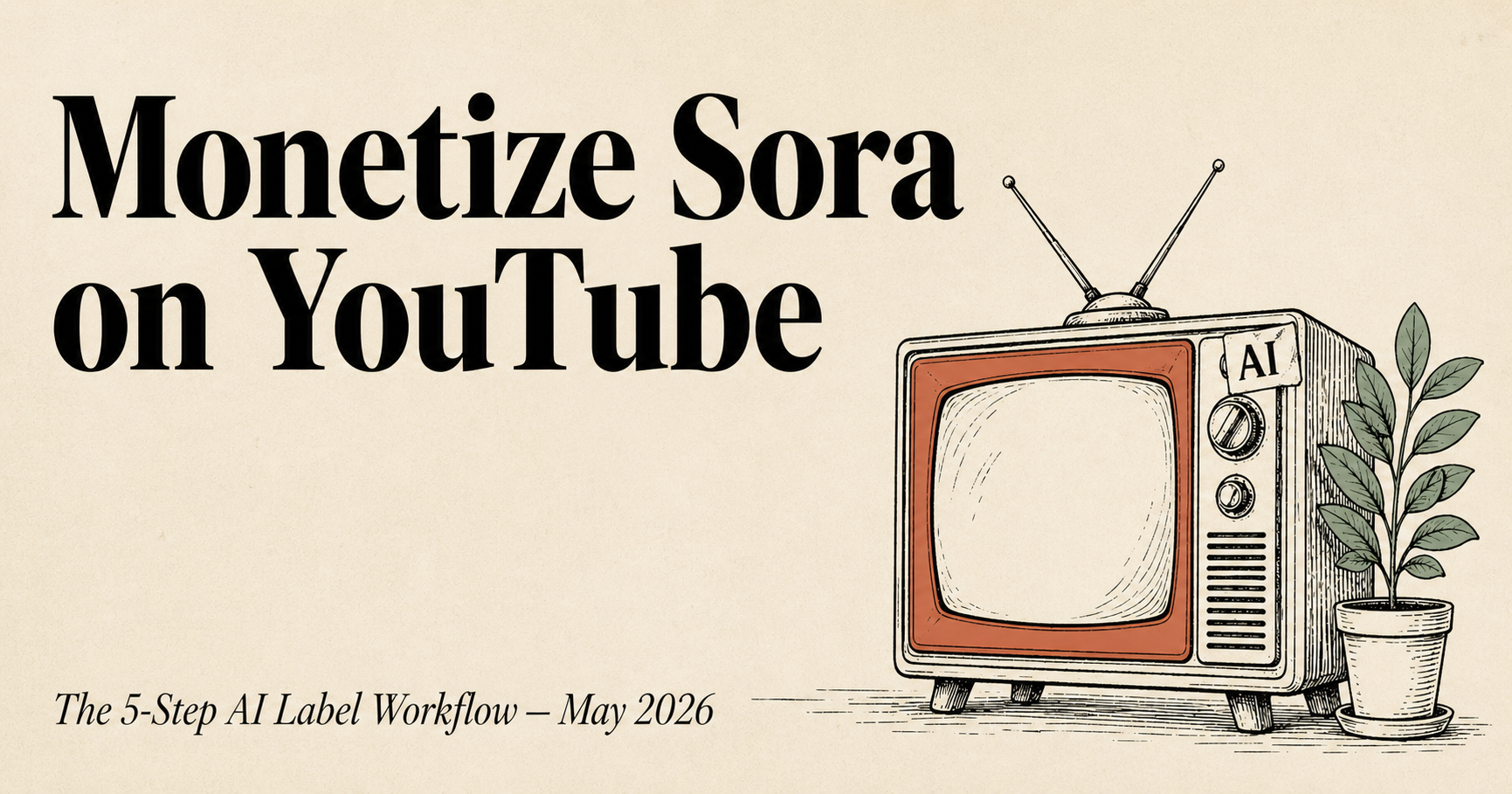 Monetize Sora Videos on YouTube — 5-Step AI Label Workflow — Creator Jungbok