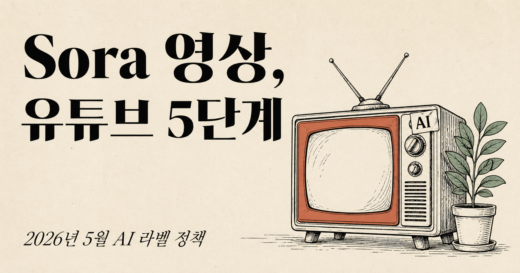 Sora 영상 유튜브 수익화 5단계 — 크리에이터 완전정복